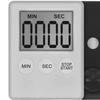 DIYWORK Alarm Clock Square Large LCD Digital Screen with Magnet Count Up Countdown Thin Simple Fashion Kitchen Cooking Timer
