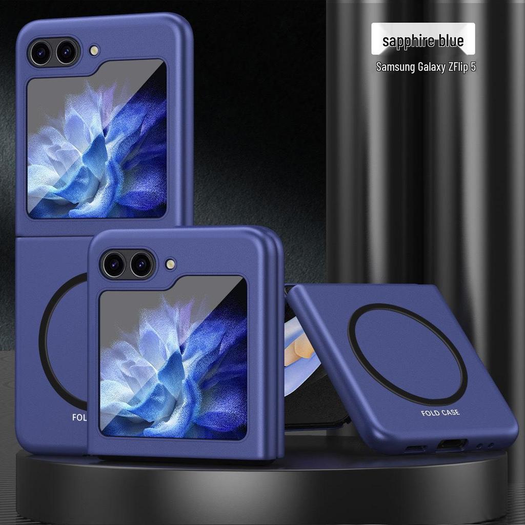 Ultra-Thin Skin-Feel Magnetic Ring Case for Samsung Z Flip7/6/5/4/3 Folding Phone