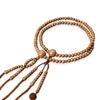 Men's Buddhist Prayer Beads, Double Strand, Made In Kyoto, Made with Japanese Wood, Made of Odamaki Plum Blossoms, Nichiren Buddhism, Funeral,