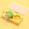 Silicone Popsicles Molds 4 Cavities Foot Shape Ices Cream Mold Freezers Ices Mold Cake Candy Mold with Lids & Stick
