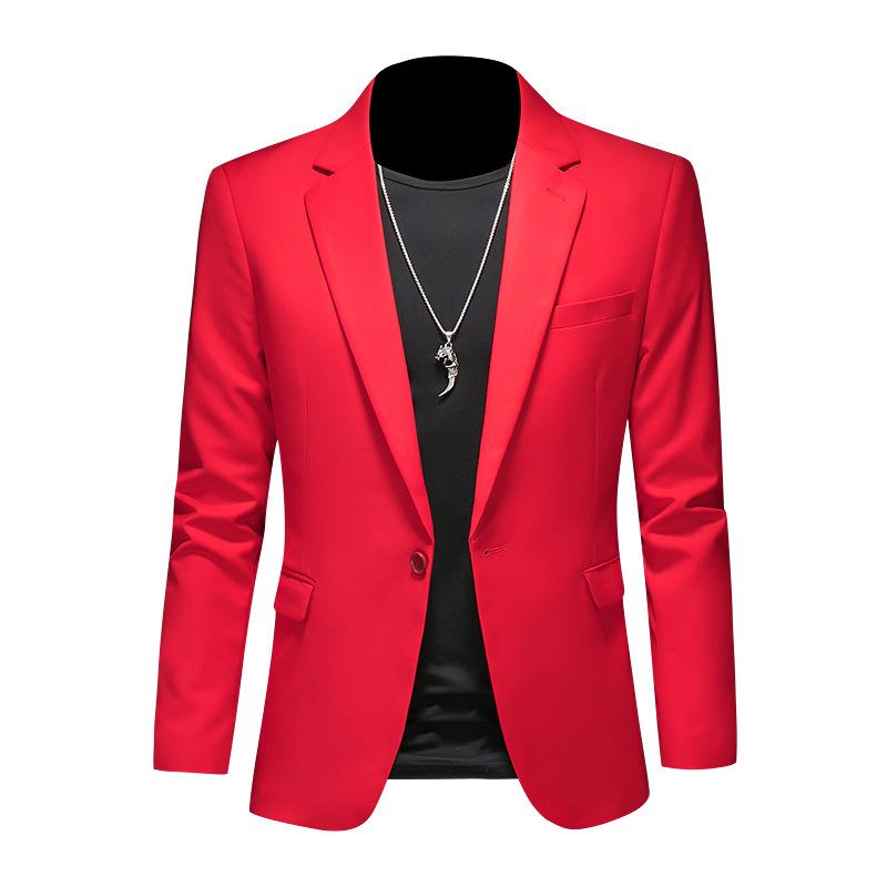 Men's Plus Size Slim Fit Blazer - Wedding & Business Attire