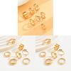 Geometric Star Ring Jewelry Set With Electroplated Zinc Alloy For Womens Fashion Accessories