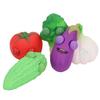 5pcs Silicone Vegetable Stress Relief Toys Popping Out Eyes Sensory Toys Pocket Sized Decompression