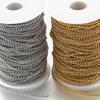 1Meter Gold Color Stainless Steel Chains Necklace Chain for DIY Bracelet Jewelry Making Components Findings Supplies 2.5/3/4mm