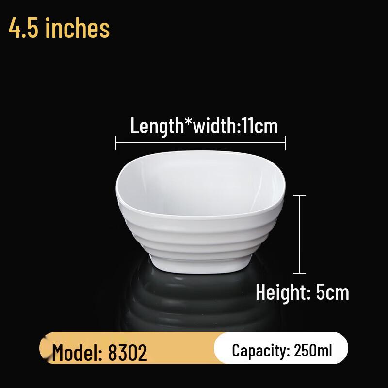 

White Melamine Restaurant Bowl (10-Pack)