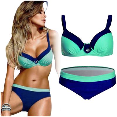 Dwuczęściowy strój kąpielowy, bikini, zestaw damski, góra i dół, rozmiar plus, xxxl. Dwuczęściowy strój kąpielowy, damski komplet, bikini, brazylijski, L.