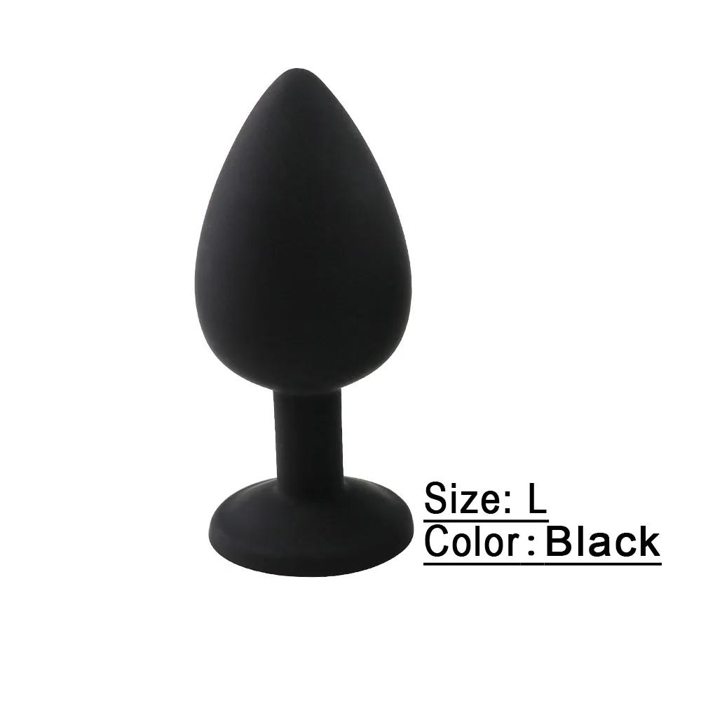 S/M/L Silicone Anal Plug Diamond Butt Plug G-spot Vestibular Stimulator Masturbator Erotic Bullet Anal plug Sex Toys for Adults