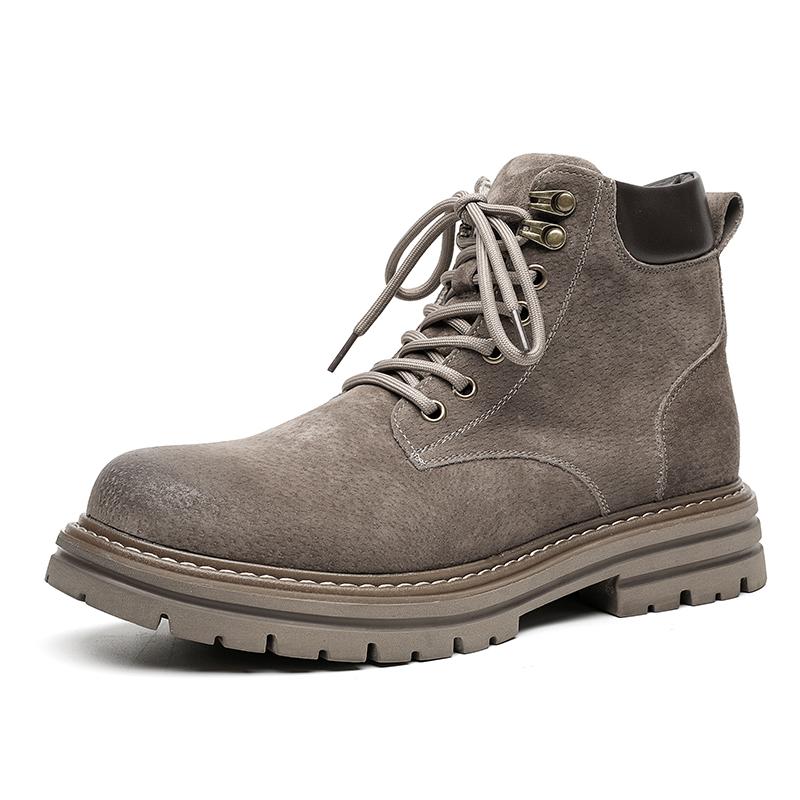 

2024 Осень Зима Модные Коричневые Ботинки для Мужчин Высококачественные Туфли Для Мужчин Натуральная Кожа Ботильоны Для Мужчин Botas Para Hombre 38