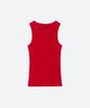 MOONSUN Unisex, Basic Ribbed Sleeveless / Red