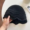 Women S Simple Solid Color Knitted Bucket Hat Accessory