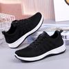 2023 Vår, Sommer og Høst Nye Svarte Sneakers Dame Pustende Lett Gym Fritid Løping
