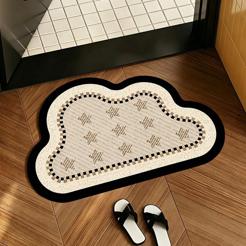 Bathroom Diatom Mud Mat Non Slip Absorbent Customizable Shower Floor Rug Home Use