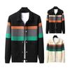 Cardigan pour homme, pull col rabattu, col en V, manches longues, poches, simple boutonnage, veste élastique tricotée, automne hiver