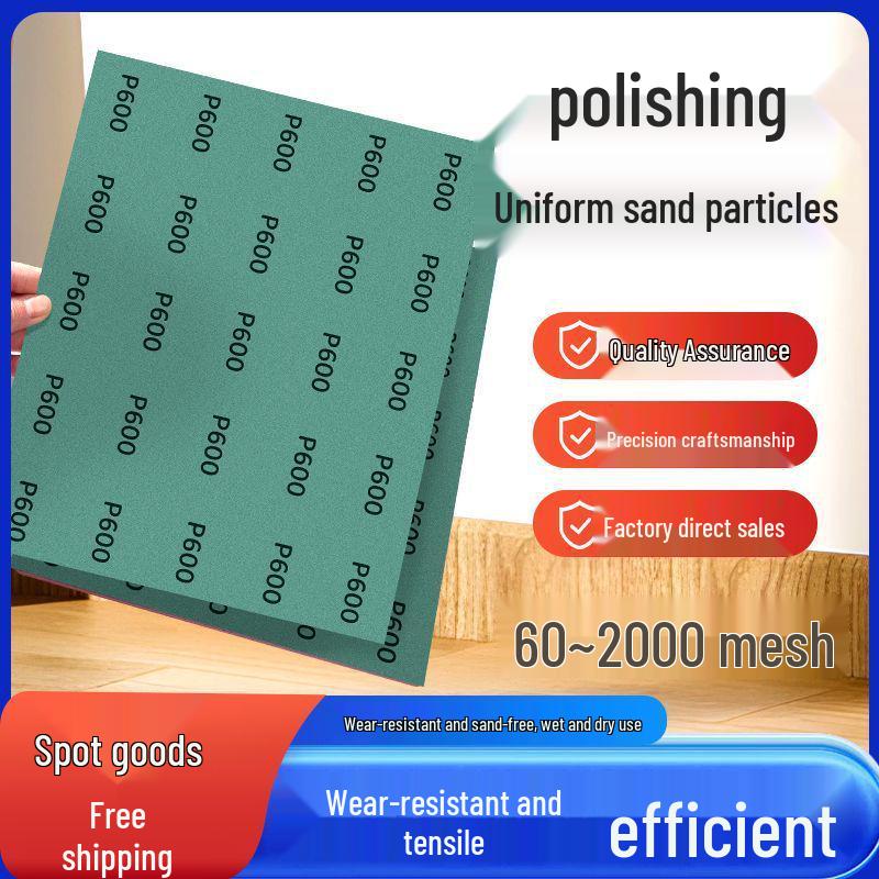 Superfine Waterproof Wet & Dry Sandpaper for Abrasive Polishing, Rust Removal, and Woodworking