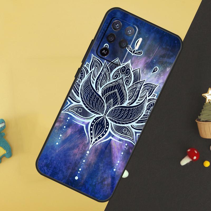 Mandala Pattern Case For Oppo A60 A80 A40 A15 A16 A17 A57 A94 A74 A54 A76 A96 A18 A38 A58 A78 A98 A5 A6 Pro