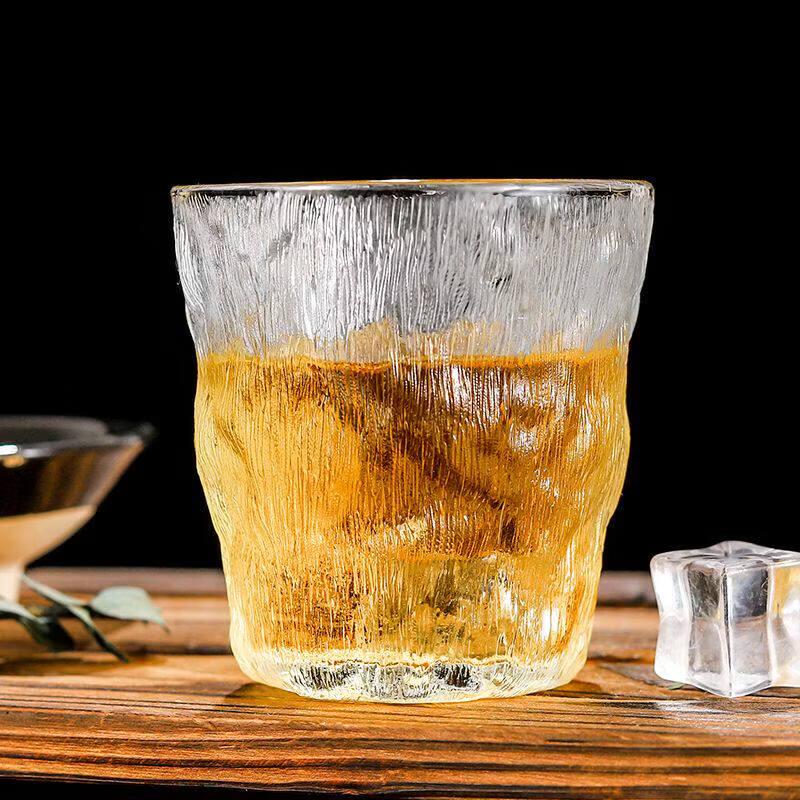 ZISIZ Handmade Glacier Pattern Glass Tumbler