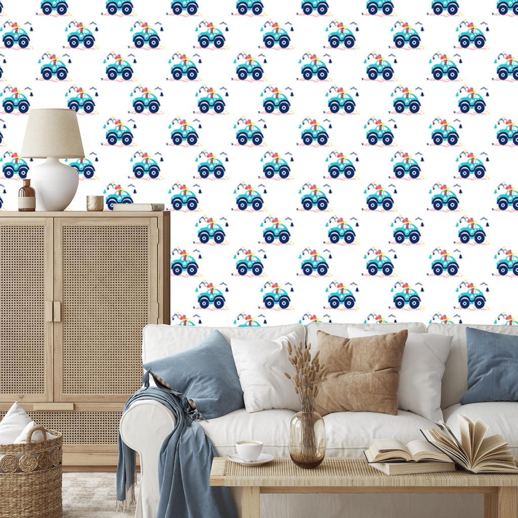 Cars and Mountains Wallpaper for Living Room and Bedroom 50x1000