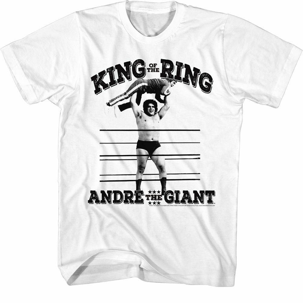 Andre The Giant King Of The Ring White T-Shirt XXXL