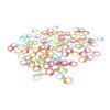 100pcs Stitch Ring Markers Multipurpose Metal Colorful Crochet Stitch Markers for DIY Handcrafts