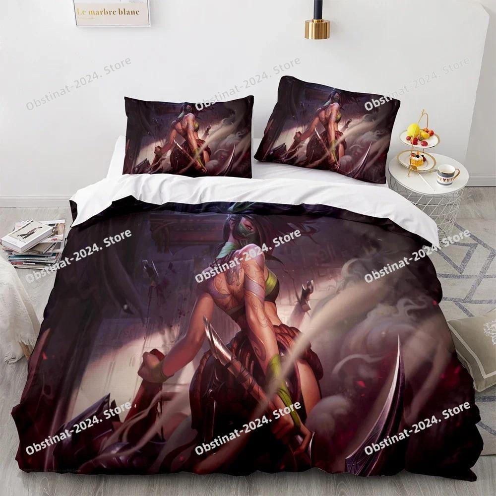 3D Print League of Heroes Bedding Set Single Twin Full Queen King Size Game Anime Bed Set Aldult Kid Bedroom Duvet Cover Sets