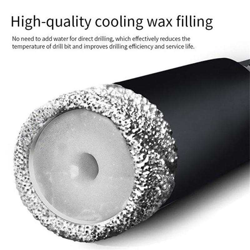 5Pcs Dry Diamond Drill Bits For Porcelain Granite Tile Glass Ceramics Marble Vitrified Tile Hole Opener Diamond Drill Bit Set