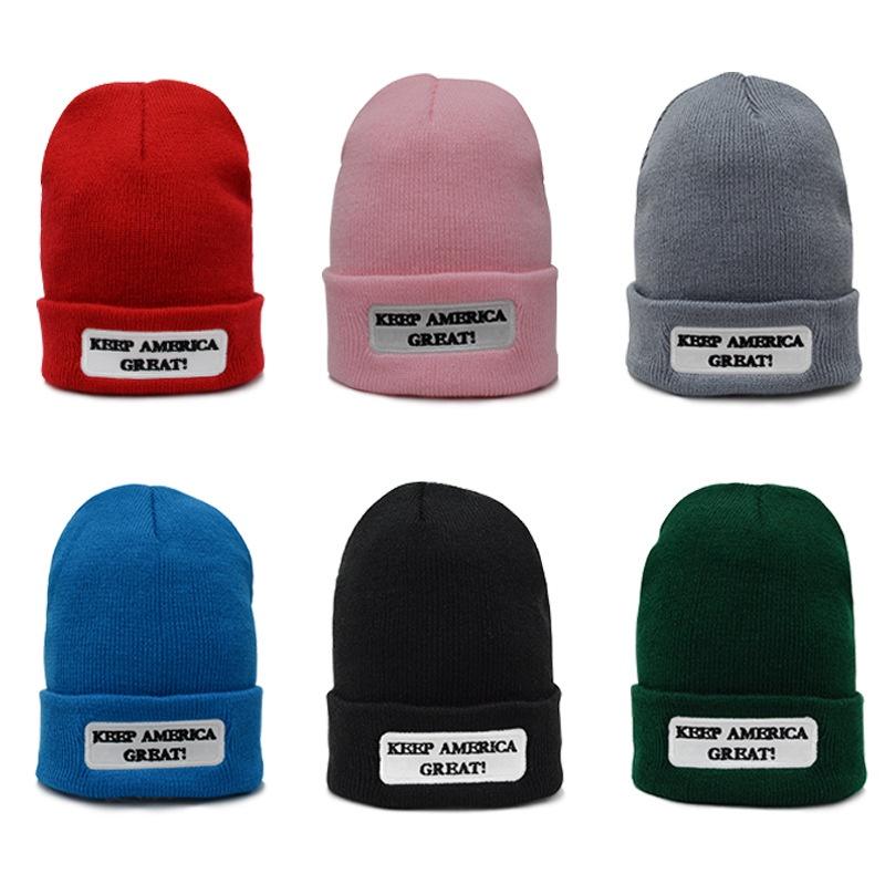 Trump Winter Beanie Hat Keep America Great Knit Beanie Warm Ski Cap Unisex Hats