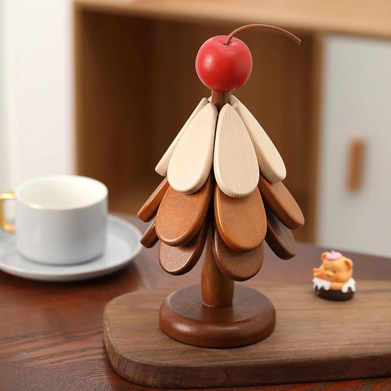 Tree Insulation Mat Solid Wood Dining Table Anti Scalding Mat Pot Mat Festival Gift Creative And Personalized Home Decoration