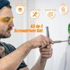 Multifunktionales Schraubendreher- und Ratschenschlüssel-Set 24/43 in 1 Magnetspitze Handwerkzeugset Heimwerker Diverse Aufgaben Wartungskit