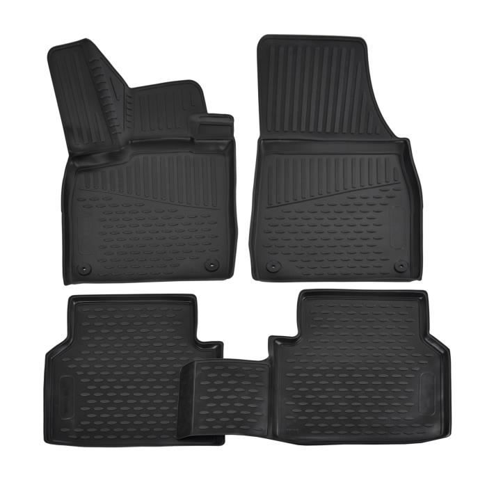 Tapis de sol - Exclusive - Skoda Enyaq - Caoutchouc 3D - 4 pièces - Toutes saisons