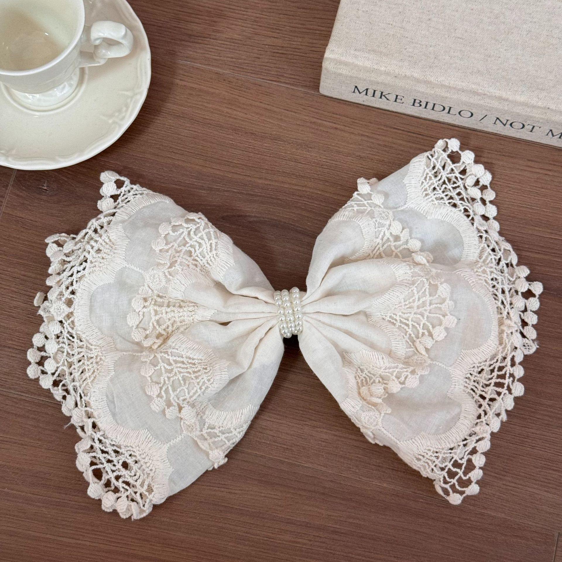 

Large hair clips for girls women pin butterfly bow accessories fascinator barrette Designer vintage pearl new in Gift kpop