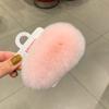 Autumn and Winter Clip Furry Hairpin Korean Super Fairy Plush Hair Accessories Rex Rabbit Fur Super Cute Fur BB Side Clip