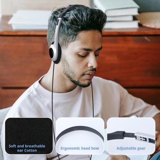 

Наушники Проводные наушники Телескопическая конструкция Низкая задержка Чистый звук Качество Сверхлегкие накладные наушники