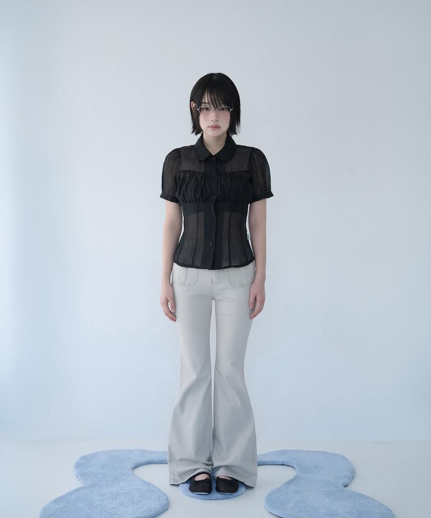 Mileko Button Pocket Bootcut Pt Sand Raw