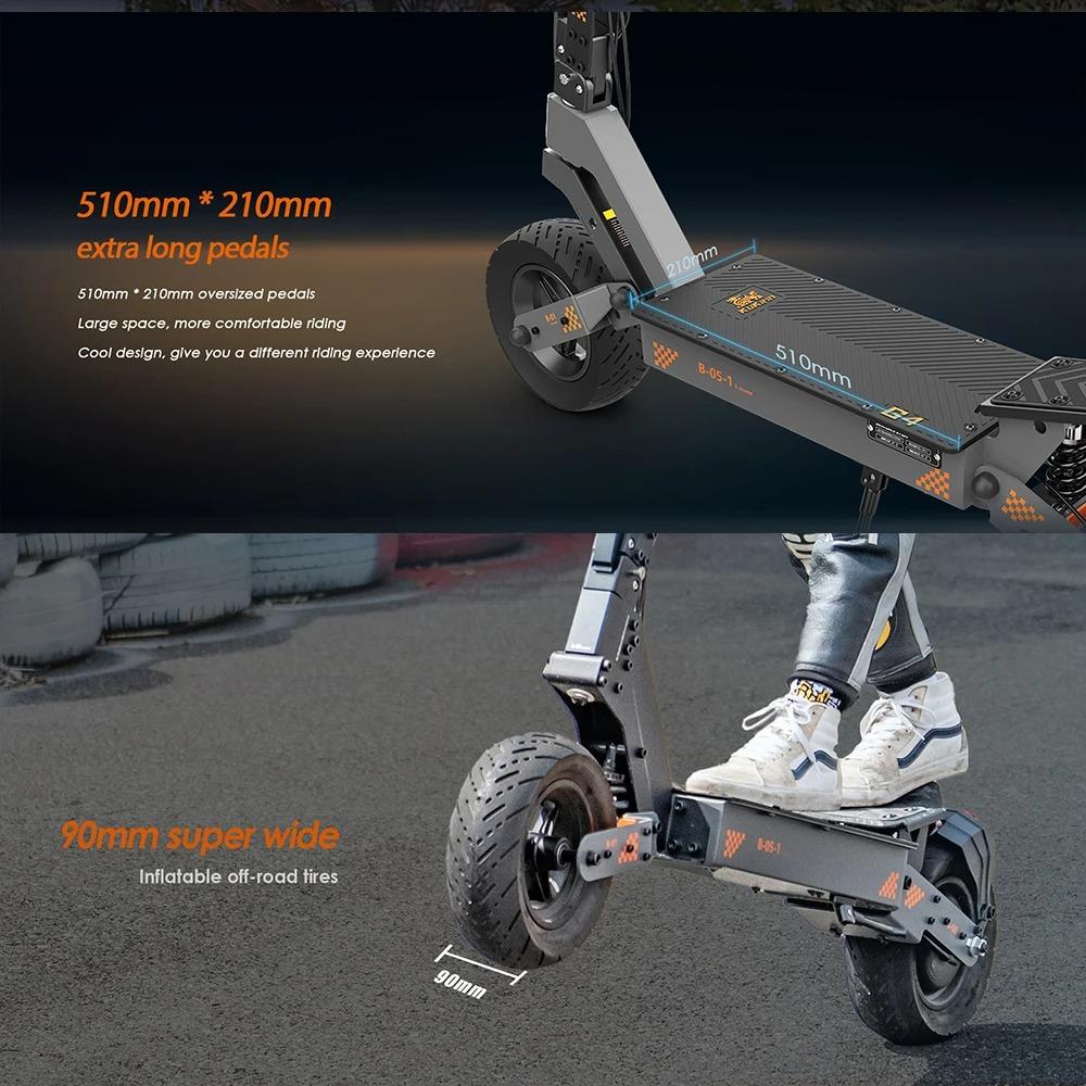 KuKirin G4 Foldable Electric Scooter 2000W Motor 60V 20AH Battery 70km Range All-Terrain Electric Scooter