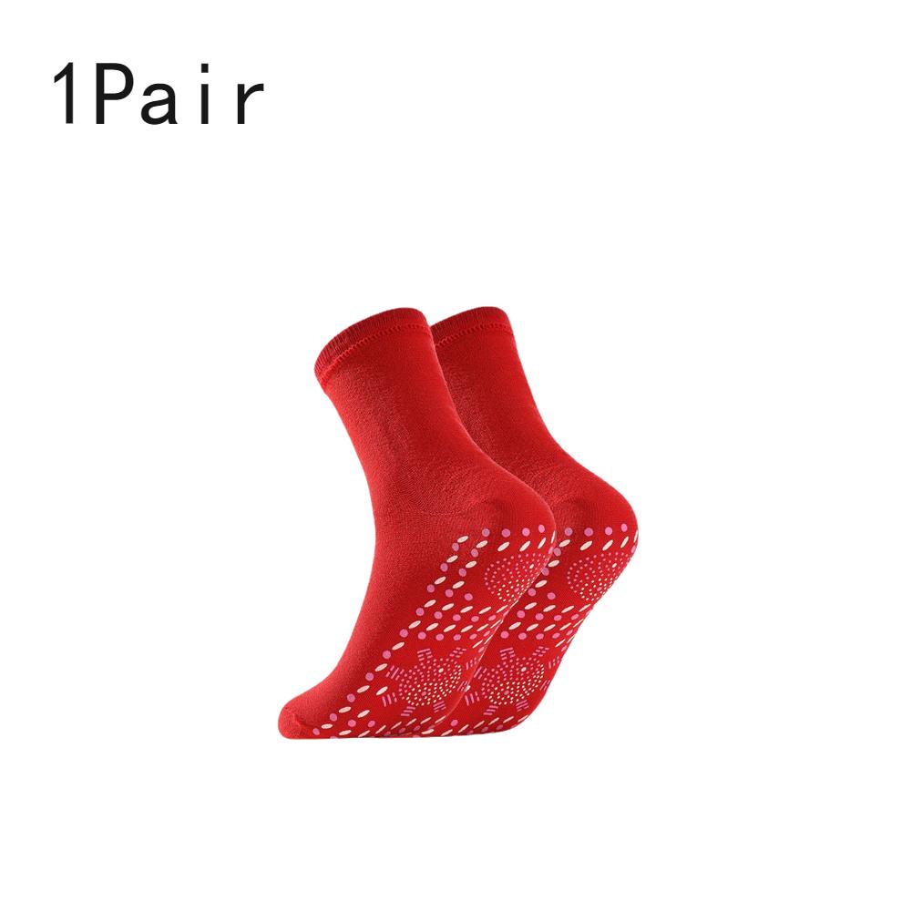 1-3Pair Self Heating Socks Winter Skiing Warm Socks Pain Relief Whole Foot One Size Socks Tourmaline Cold-Resistant for Winter