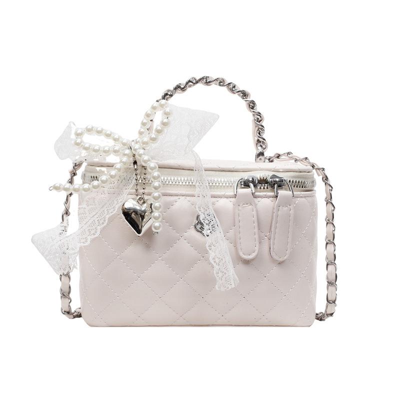 This Year, Xiaoxiangfeng Is Popular, Light Luxury, High-end Texture, Portable Box Bag, Women's Versatile Commuting, Foreign Style, Korean Messenger Ba