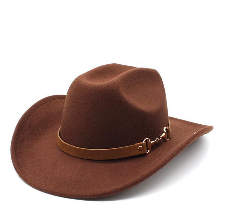 Traditional Tibetan Style Western Cowboy Hat With Wool Felt For Men And Women Summer Sun Protection