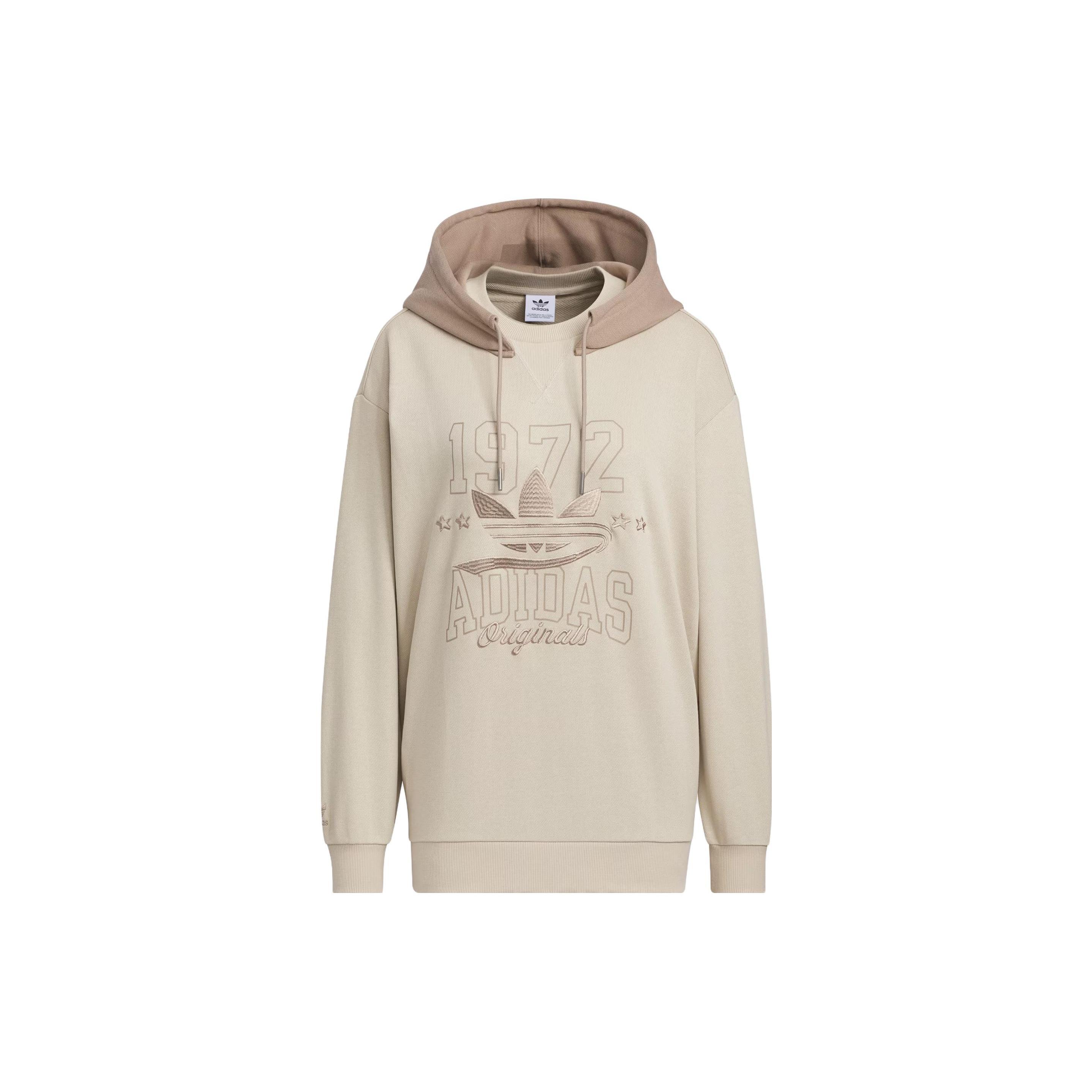 (WMNS) adidas originals Sportswear Hoodie Logo Beige Women s IW9412 XS