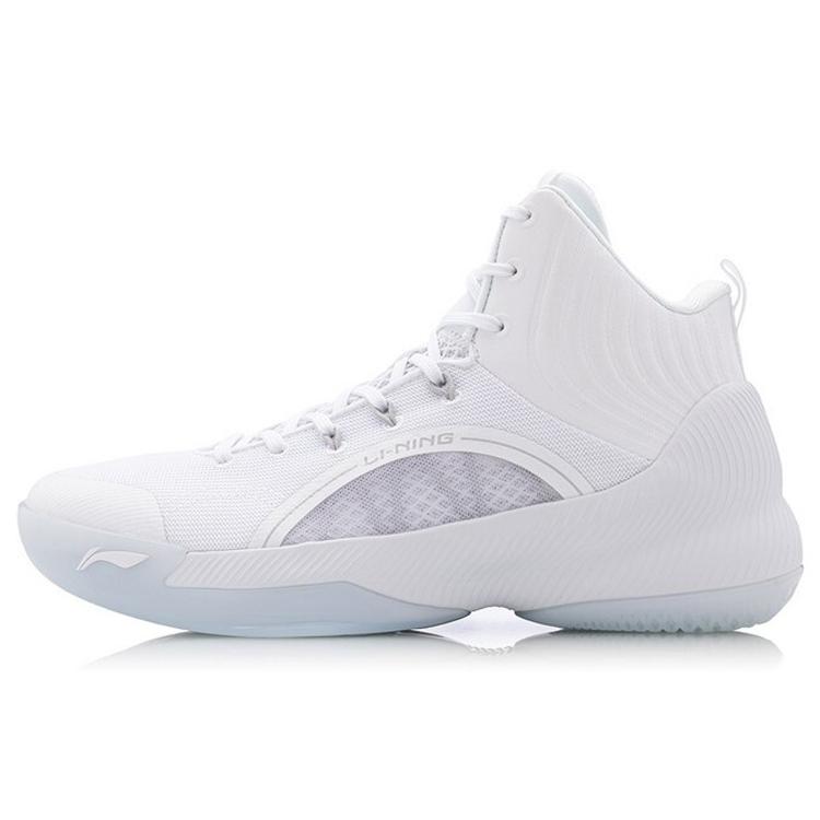 New LiNing YuShuai TD Abrasion Resistant Breathable High Top Basketball Shoes Men's White ABPQ027-1