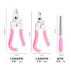 Stainless Steel Pet Nail Clippers Cats Dogs Small Large Sizes Blue Pink OPP Bag Carded Set