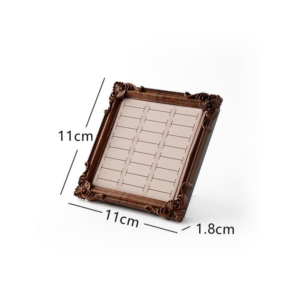 Photo Frame Jewelry Display Tray Wooden Ring Holder Fashion Earring Tray  Shop Window Decoration
