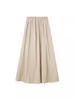 Retro Women's A-Line Midi Skirt - College Style, Versatile & Loose, Perfect for Summer