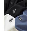 American-Style Casual Embroidered Color-Blocked Lapel Knit Polo Shirt for Men, Short-Sleeve Summer Collared T-Shirt, Export Men's Clothing
