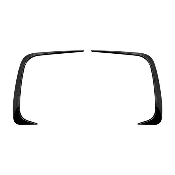 1 Pair Bright Black ABS Front Bumper for Volkswagen Tiguan MK3 None