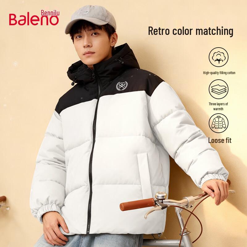 

Baleno Men s Heavyweight Padded Hooded Jacket 3XL