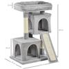 Cat Tree for Indoor Cats 81cm Cat Scratching Post Scratch Board Kitten Tower Climbing Frame Grey