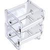 2 Pack Washi Tape Dispenser Cutter Transparent Acrylic Visible Roll Tape Holder Storage Desktop Office Tape Dispensers