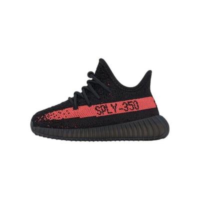 Adidasi Yeezy Boost 350 V2 pentru bebeluși roșii pentru copii Black Core-Black HP6587