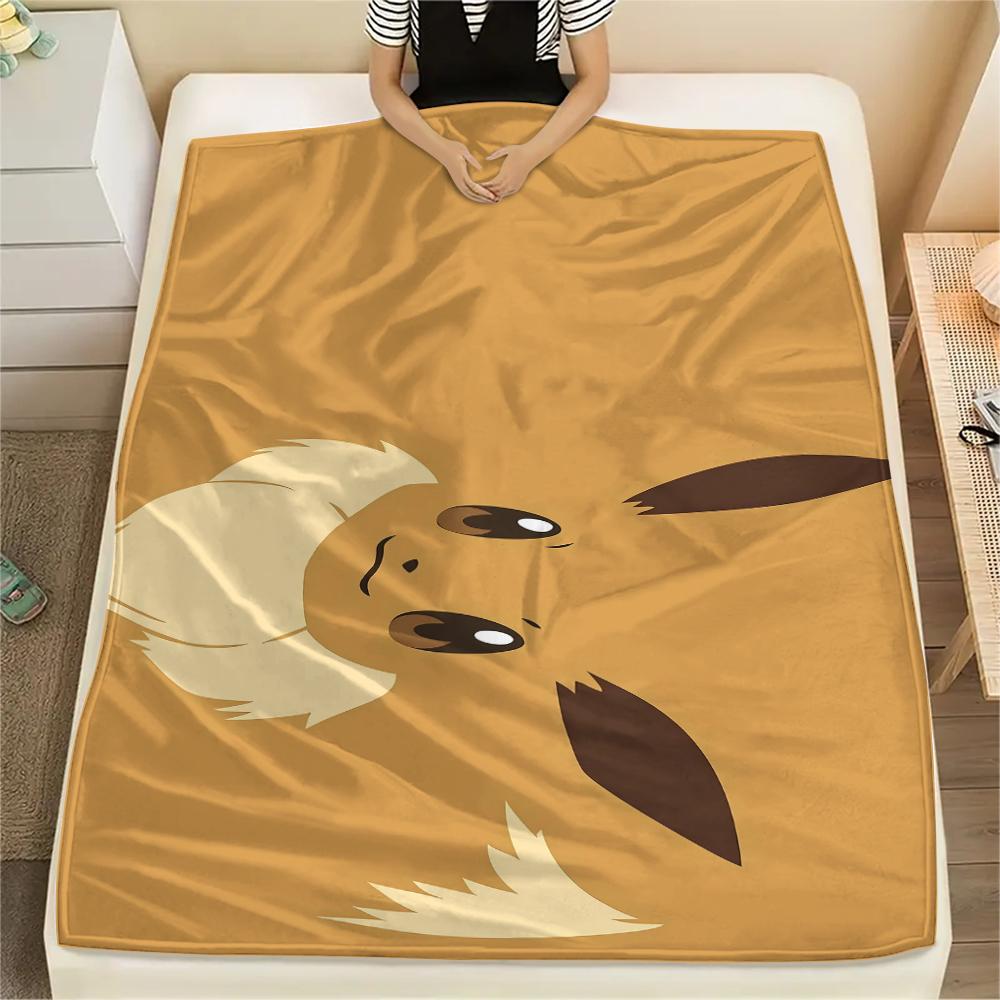 Pokemon Characters Print Flannel Blanket,High Quality Comfortable for All Seasons,Home Decor,Warmth and Comfort,Perfect for Christmas Gifts