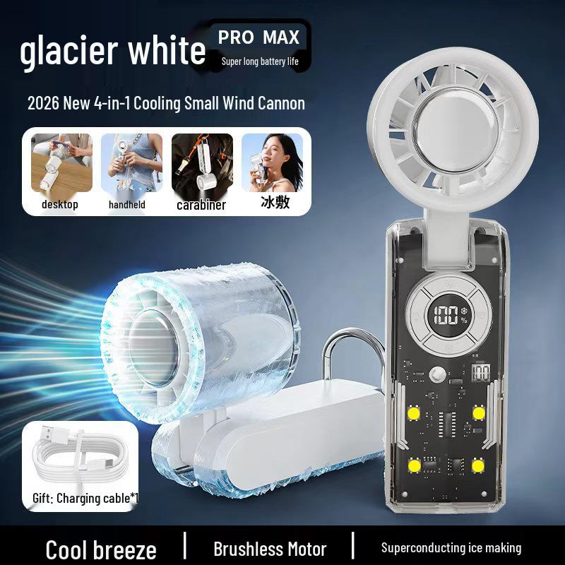 Foldable Mini Handheld Fan with Ice Pack & Long-lasting Battery 59.8*57.9*169.5mm